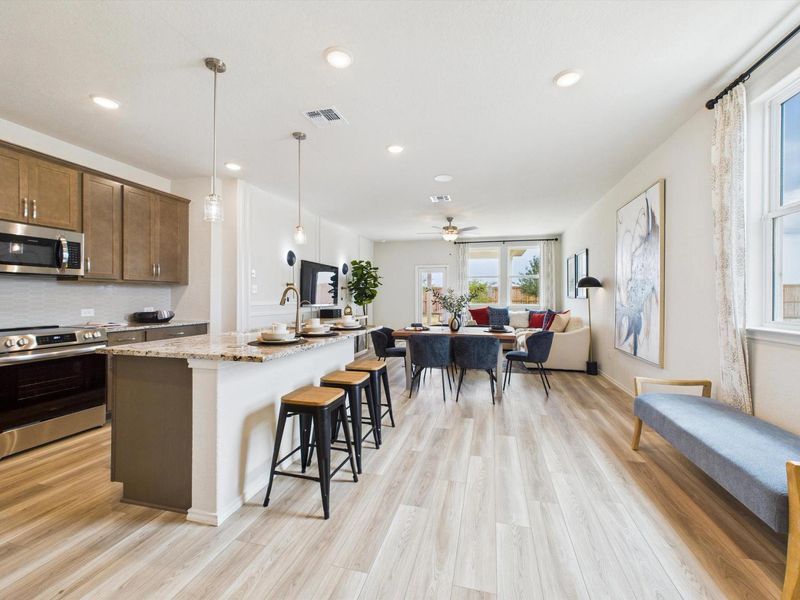 Furnished interior in a model home at Agave in San Antonio (Image 8).