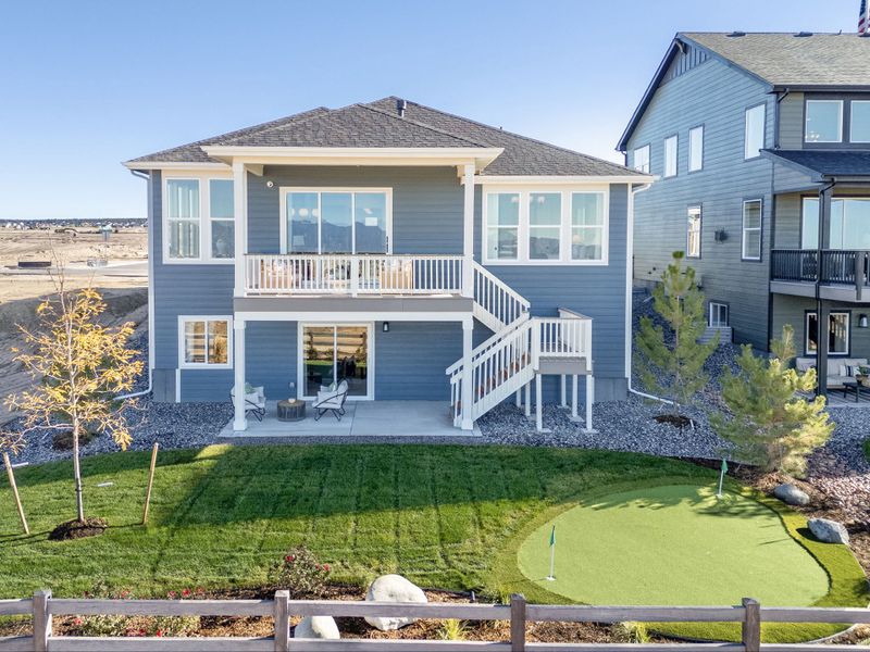 Plan C411 - American Legend Homes' Model in Sterling Ridge - Rear Elevation