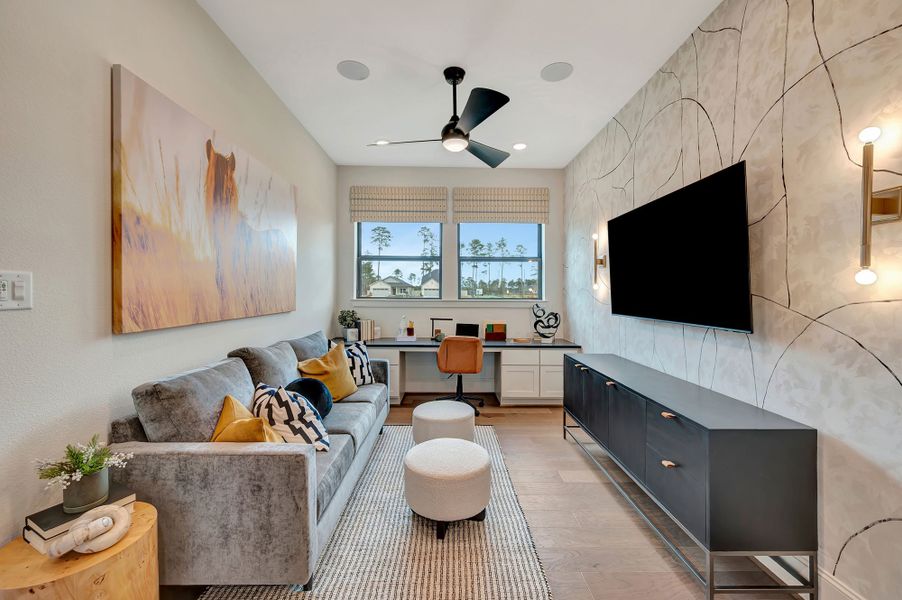 Furnished interior in a model home at Audubon – Vision Collection in Magnolia (Image 33).