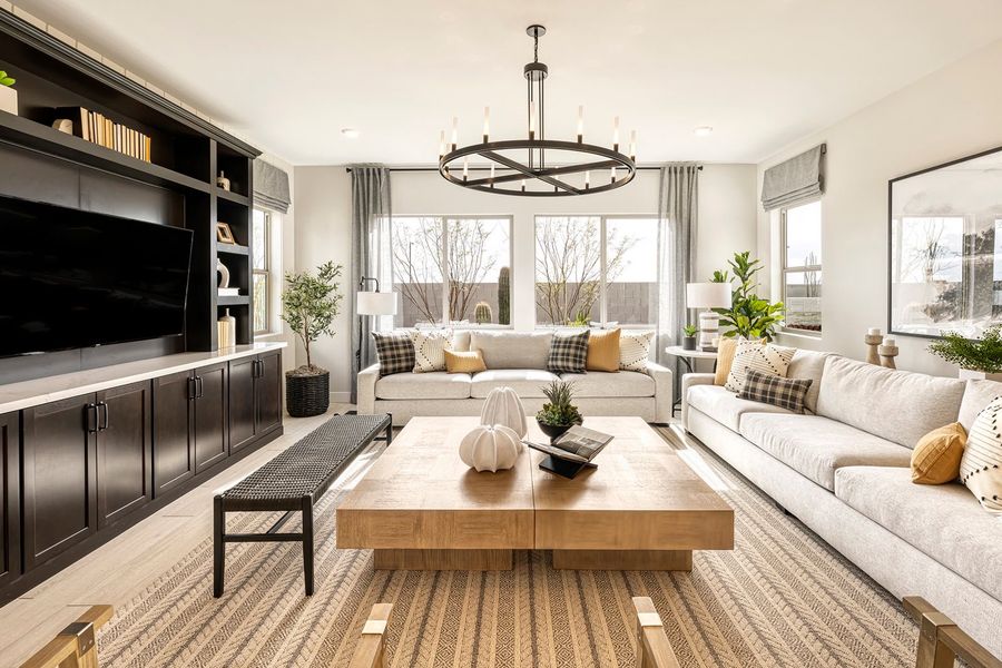 Furnished interior in a model home at Luna at Soleo in Queen Creek (Image 30).