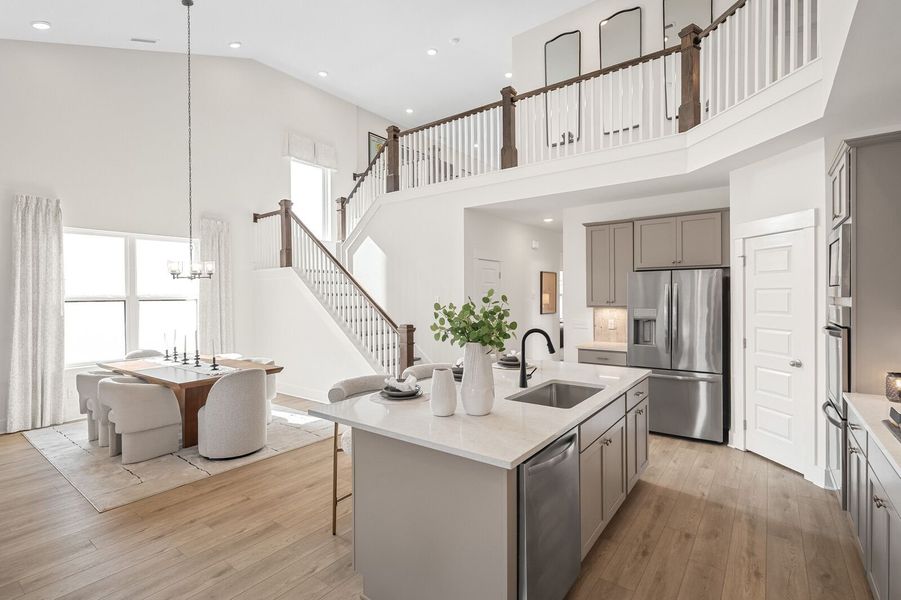 Furnished interior in a model home at Bradshaw Farms in Mount Juliet (Image 11).