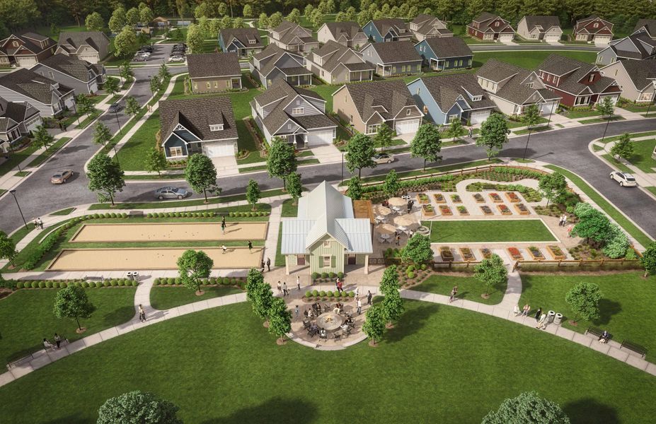 Aerial view of the Allen Park community in Raleigh, NC, showing layout and nearby surroundings (Image 6).