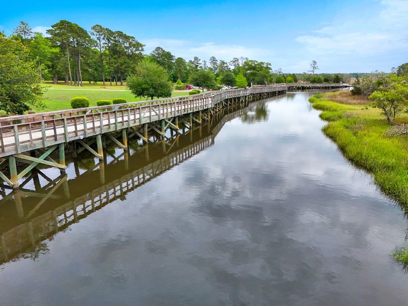 Nearby Marsh Boardwalk offers a peaceful place to connect with the natural surroundings
