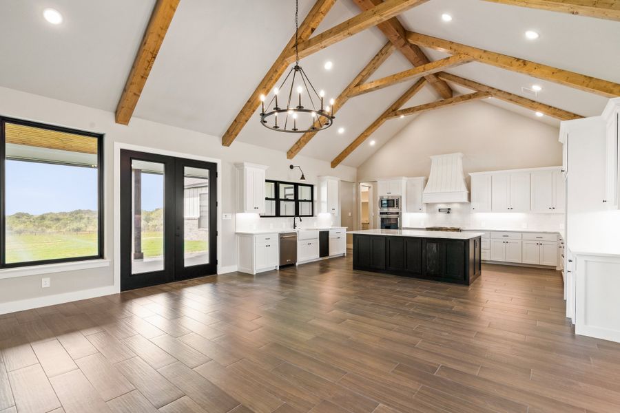 Furnished interior in a model home at Santana Ridge in Weatherford (Image 3).