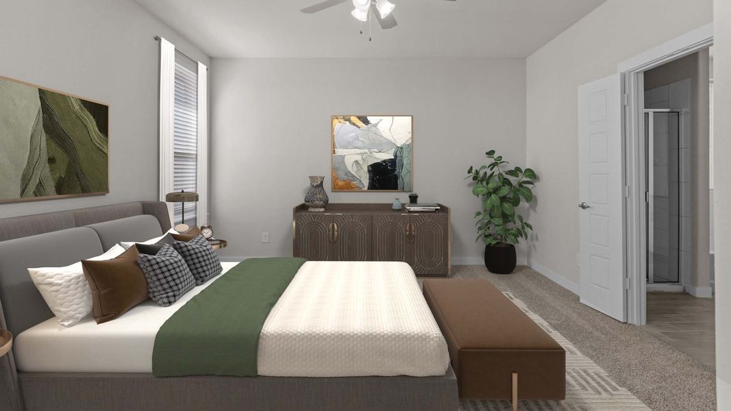 Furnished interior in a model home at Northwest Passage in Midland (Image 8). Furnished interior in a model home at Northwest Passage in Midland (Image 8).