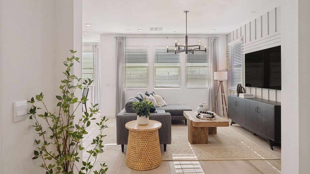 Furnished interior in a model home at The Buttes at Mystic in Peoria (Image 33). Furnished interior in a model home at The Buttes at Mystic in Peoria (Image 33).