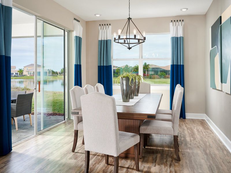 Dining Room modeled at Savanna at Lakewood Ranch.