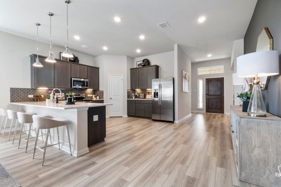 Furnished interior in a model home at Legacy at Park Meadows in Lorena (Image 13).