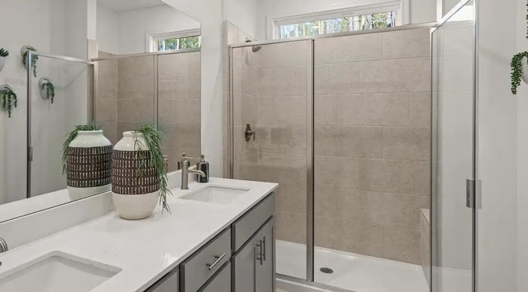 Furnished interior in a model home at Forrest Crossing: Forrest Crossing Single Family in Woodstock (Image 5).