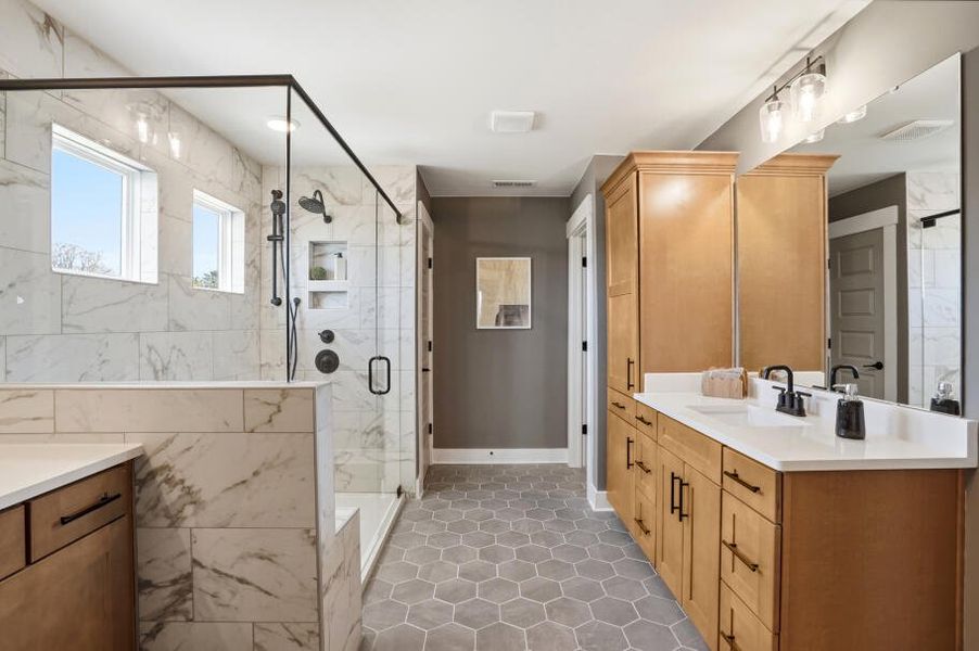Furnished interior in a model home at Waterford Commons in Rock Hill (Image 54).