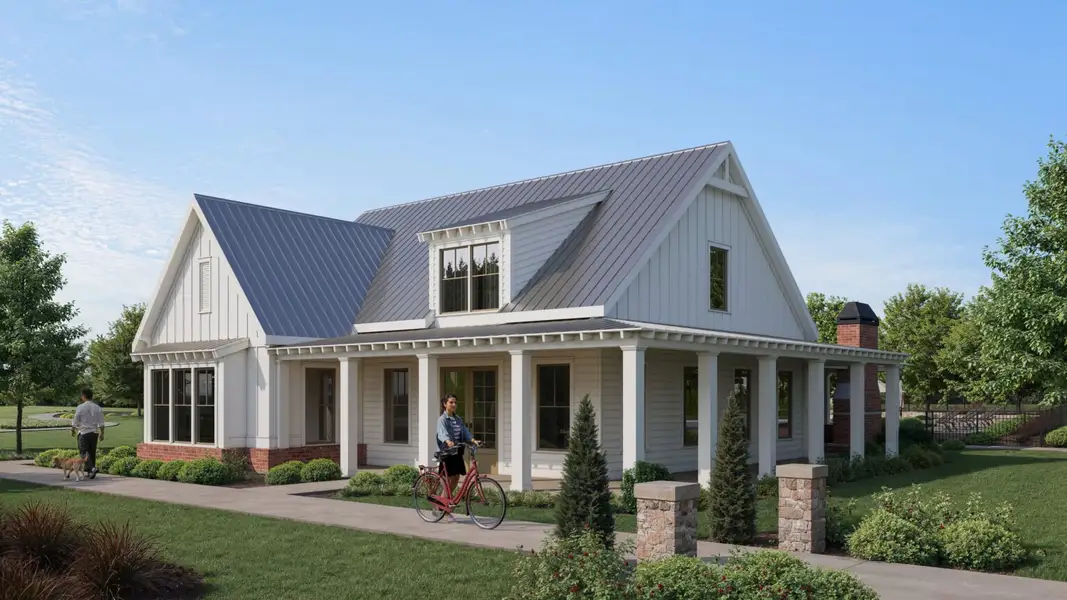 Front exterior of a home in the Chastain community, located in Ooltewah, TN (Image 2).