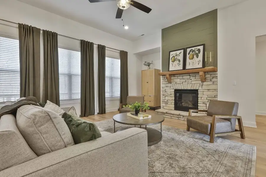 Furnished interior in a model home at Ellerbe in Newnan (Image 6).