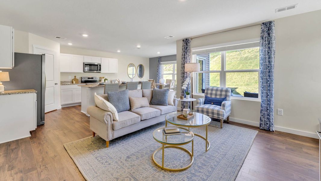 Furnished interior in a model home at Emory Creek in Harriman (Image 5).