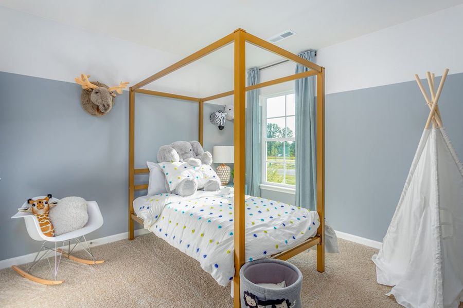 Furnished interior in a model home at River's Edge in Mayodan (Image 36).