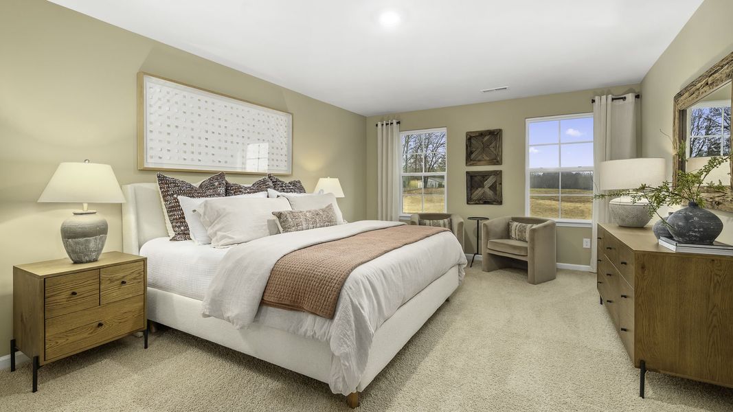 Furnished interior in a model home at Quail Haven in Winston-Salem (Image 29). Furnished interior in a model home at Quail Haven in Winston-Salem (Image 29).