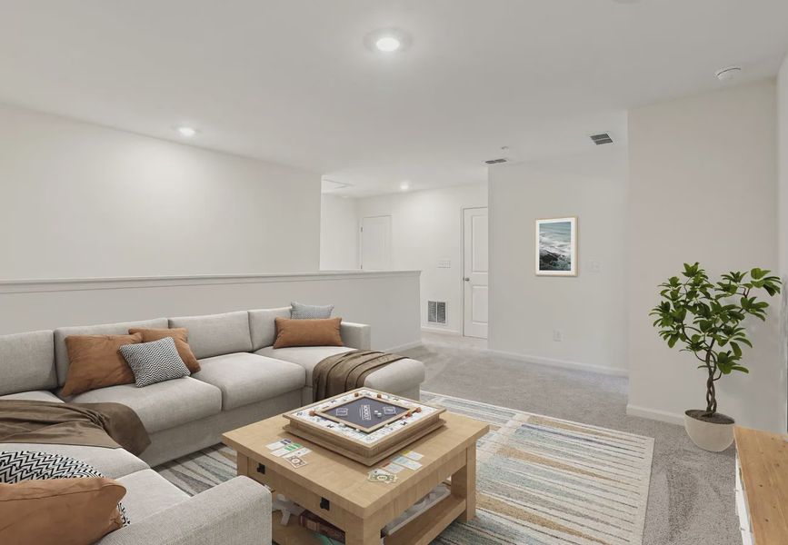 Furnished interior in a model home at Chestnut Grove in Douglasville (Image 9).