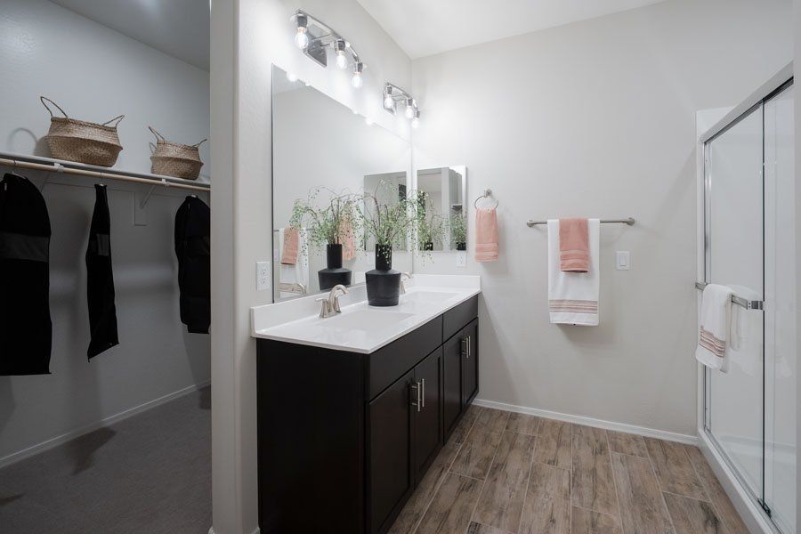 Furnished interior in a model home at Beacon Hill at Marley Park in Surprise (Image 39).