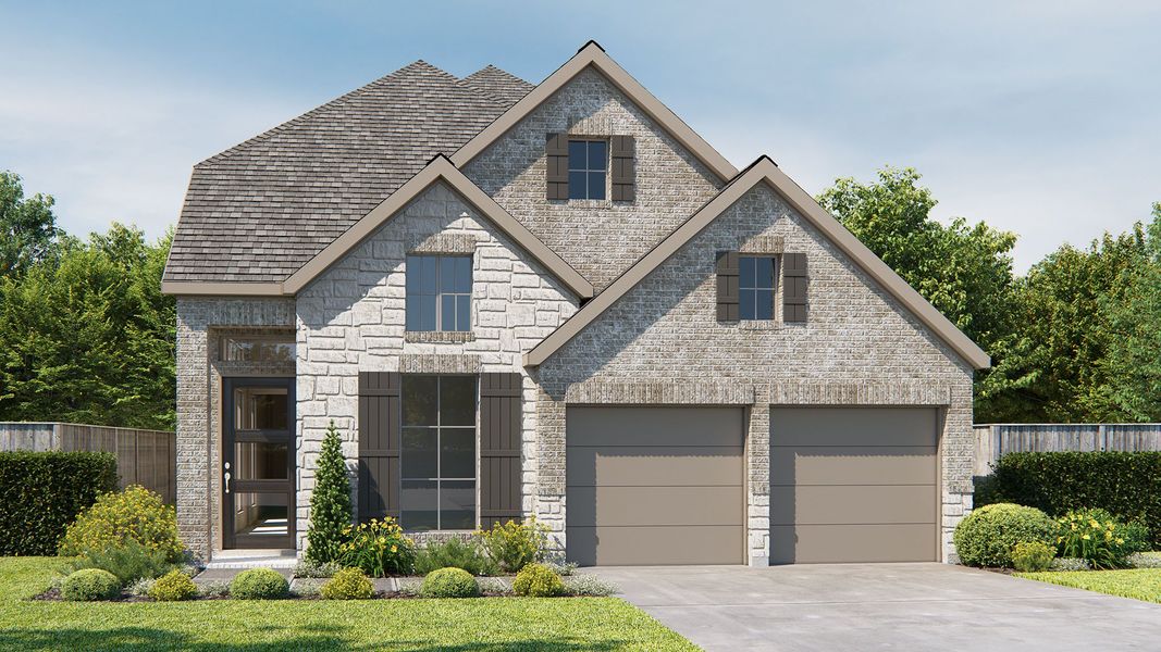 Front exterior of a home in the 6 Creeks community, located in Kyle, TX (Image 3). Front exterior of a home in the 6 Creeks community, located in Kyle, TX (Image 3).