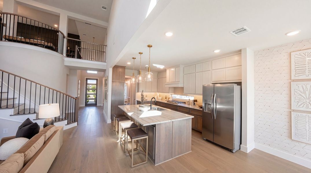 Furnished interior in a model home at Pecan Hill in McKinney (Image 13).