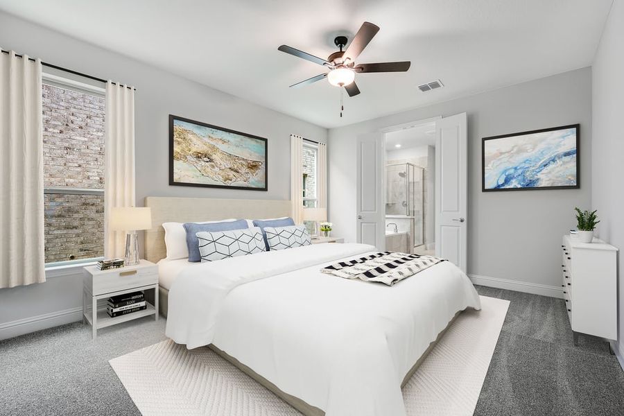 Furnished interior in a model home at The Ranch at Uptown Celina 40s in Celina (Image 50).