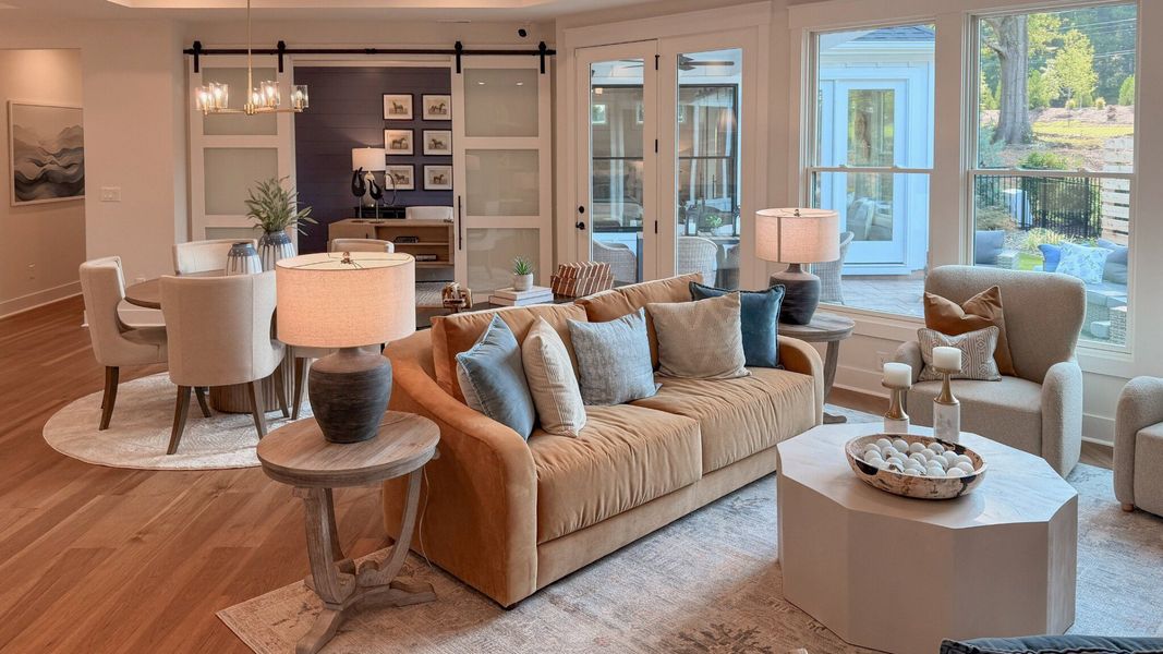 Furnished interior in a model home at The Courtyards at Walters Farm in Huntersville (Image 23).