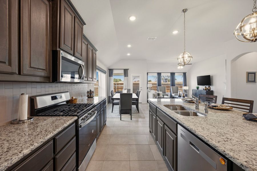 Furnished interior in a model home at Chisholm Hills in Cleburne (Image 7).