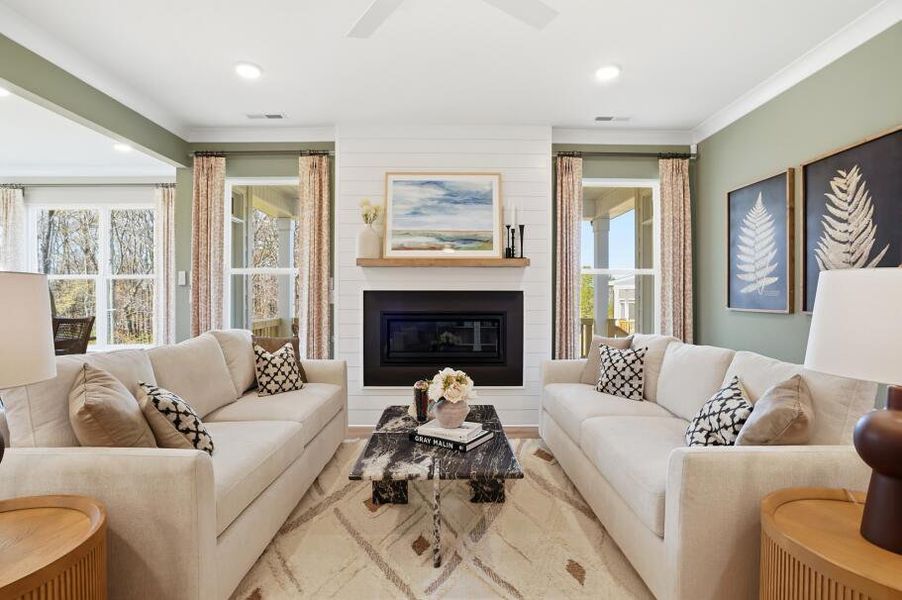 Furnished interior in a model home at Waterford Commons in Rock Hill (Image 33).