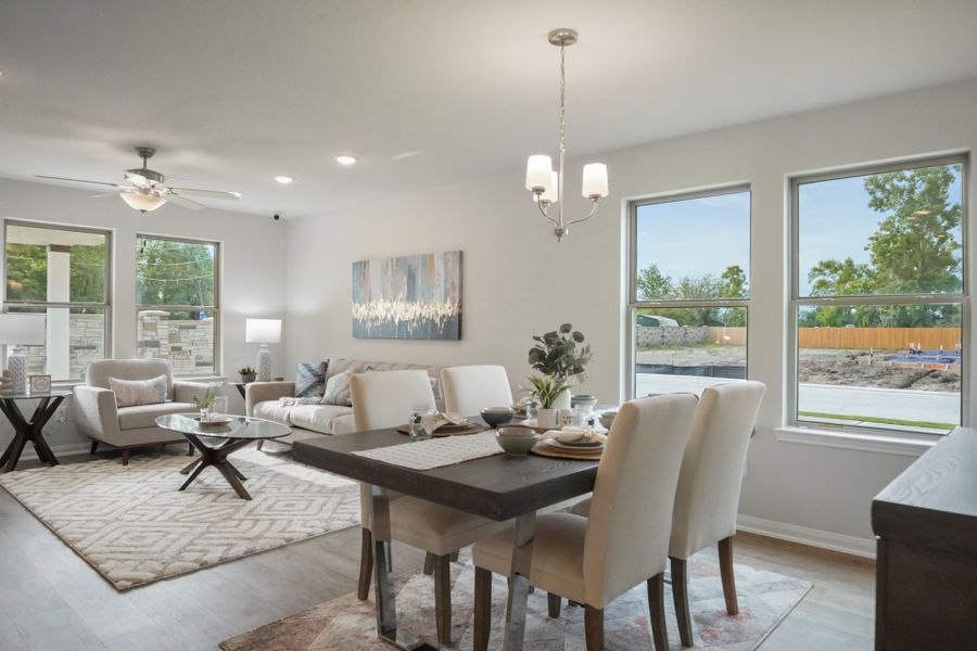 Furnished interior in a model home at The Villages at Westpointe in Dayton (Image 14). Furnished interior in a model home at The Villages at Westpointe in Dayton (Image 14).