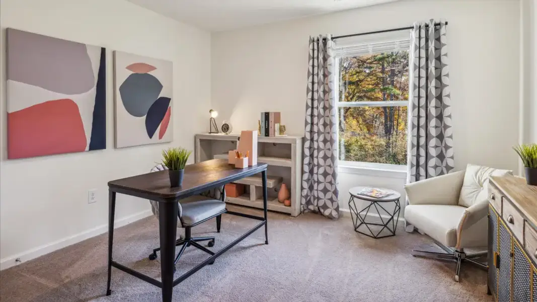 Furnished interior in a model home at Town Creek Crossing in Lenoir City (Image 18). Furnished interior in a model home at Town Creek Crossing in Lenoir City (Image 18).