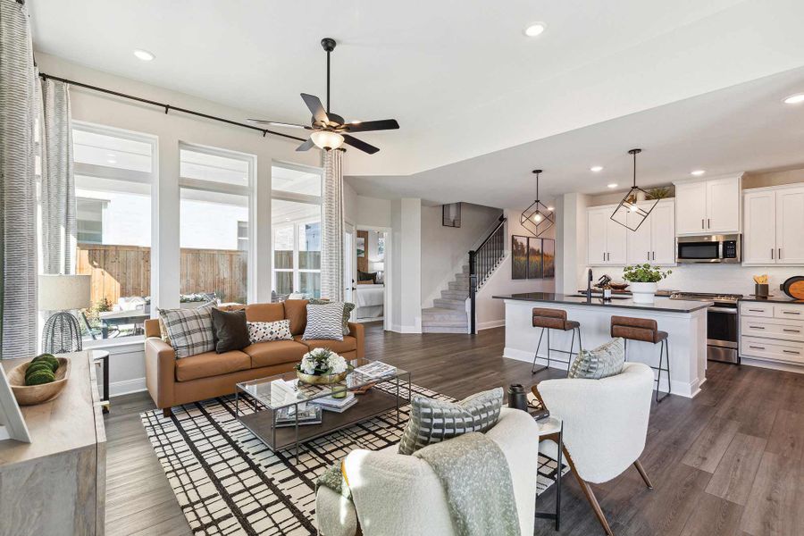 Furnished interior in a model home at Walsh Gardens in Aledo (Image 2). Furnished interior in a model home at Walsh Gardens in Aledo (Image 2).