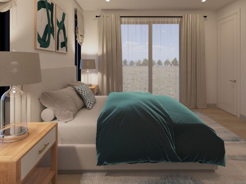 Furnished interior in a model home at Silver Falls in Houston (Image 27).