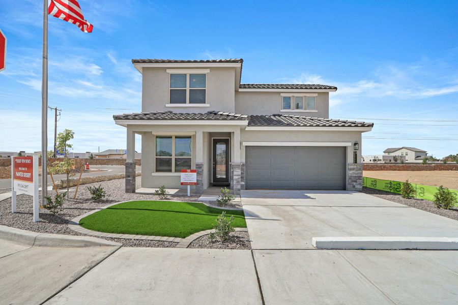 Front exterior of a home in the Painted Desert community, located in Horizon City, TX (Image 9). Front exterior of a home in the Painted Desert community, located in Horizon City, TX (Image 9).
