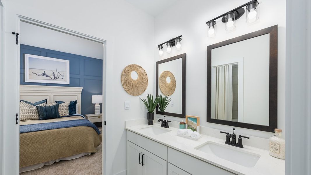 Furnished interior in a model home at The Village at Sandy Plains in Marietta (Image 35).