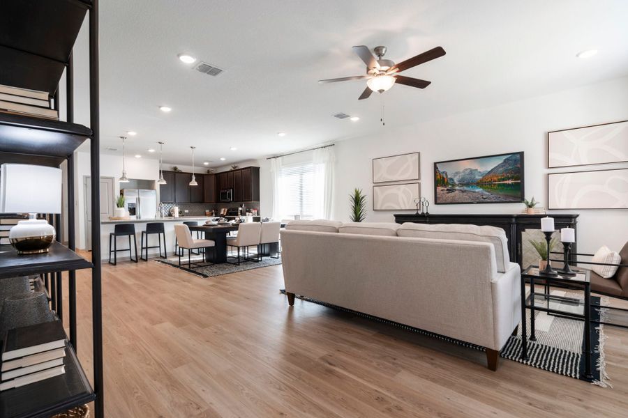 Furnished interior in a model home at South Fork in Waco (Image 12). Furnished interior in a model home at South Fork in Waco (Image 12).