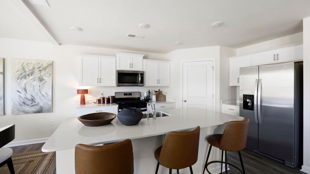 Furnished interior in a model home at Trailside Run in Spartanburg (Image 13).