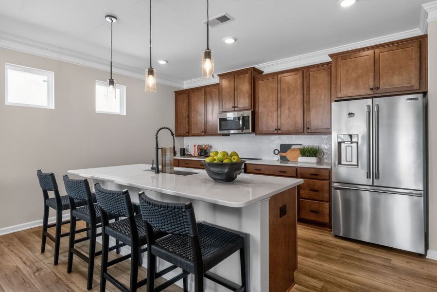 Furnished interior in a model home at Cape Overlook in Lillington (Image 6).