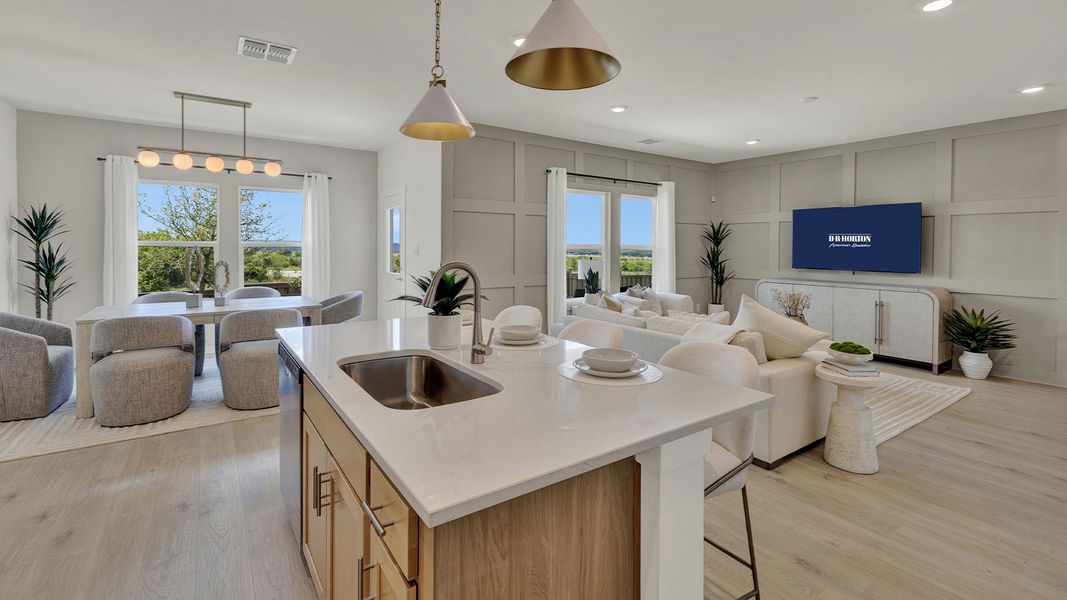 Furnished interior in a model home at Mayfair in New Braunfels (Image 23).