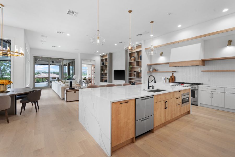 Furnished interior in a model home at Independence - Horizon West in Winter Garden (Image 6).