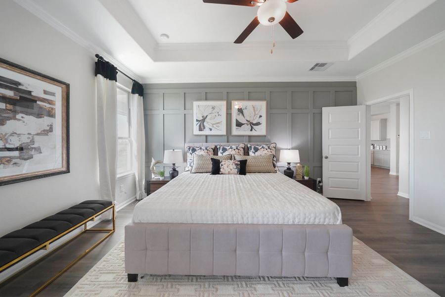 Blue Jays Landing Model Home - Madison Floorplan - Primary Bedroom Blue Jays Landing Model Home - Madison Floorplan - Primary Bedroom