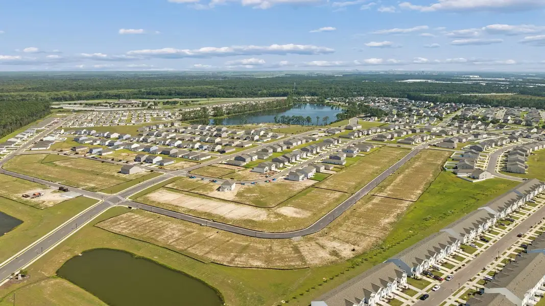 Aerial view of the Rice Hope community in Port Wentworth, GA, showing layout and nearby surroundings (Image 7).