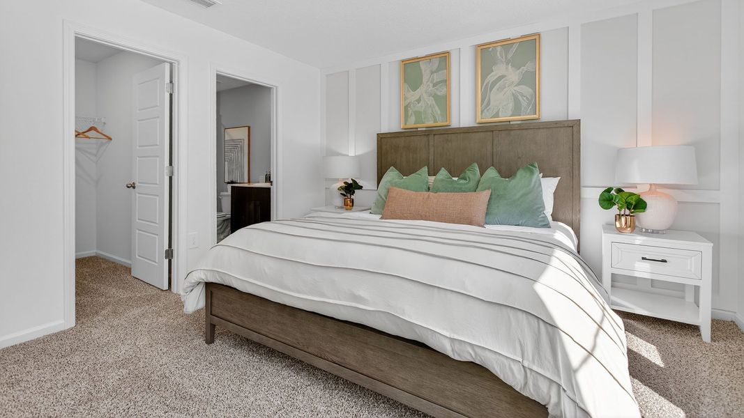 Furnished interior in a model home at Liberty Cove in Yulee (Image 5).