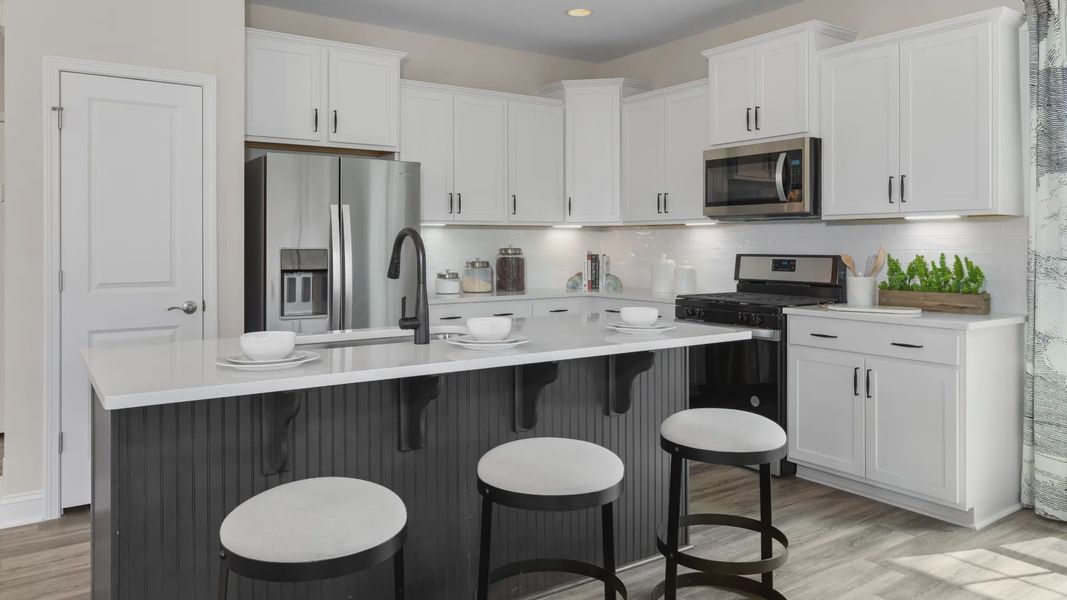 Furnished interior in a model home at Bethel Park in Raleigh (Image 16).