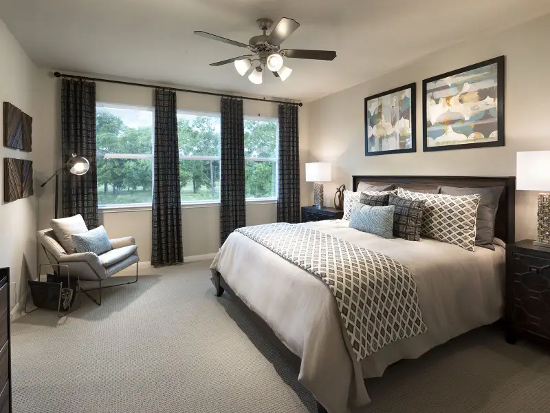 Furnished interior in a model home at Spring Brook Village - City Series in Houston (Image 4).