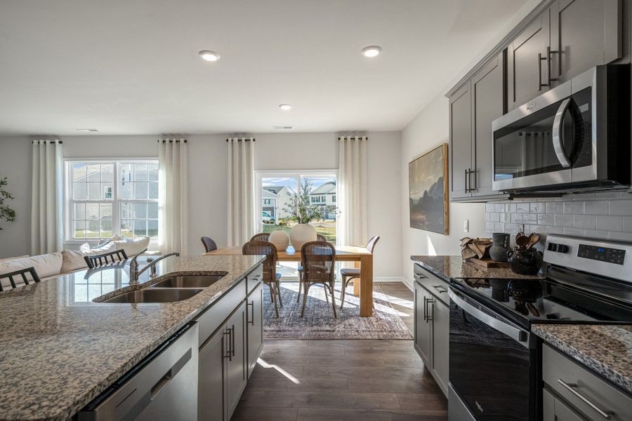 Furnished interior in a model home at Hoke Loop Ridge in Fayetteville (Image 15). Furnished interior in a model home at Hoke Loop Ridge in Fayetteville (Image 15).