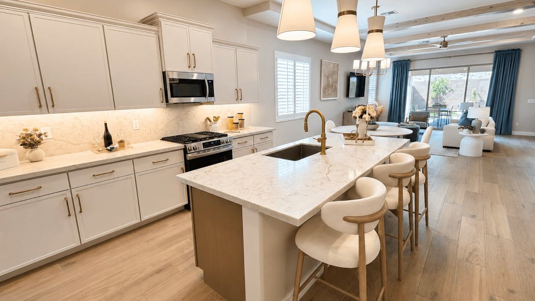 Furnished interior in a model home at Fairways in Victory at Verrado in Buckeye (Image 42).