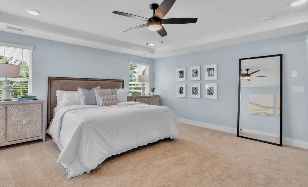 Furnished interior in a model home at Colleton Park in Aiken (Image 23).