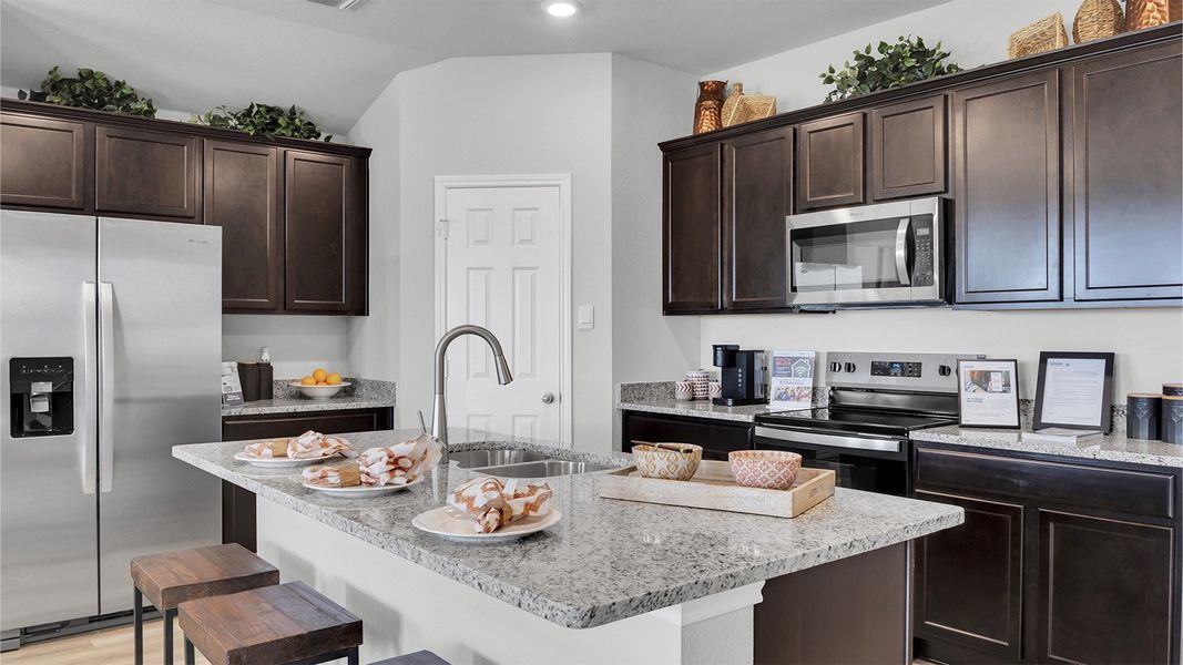 Furnished interior in a model home at The Terrace in Temple (Image 8). Furnished interior in a model home at The Terrace in Temple (Image 8).