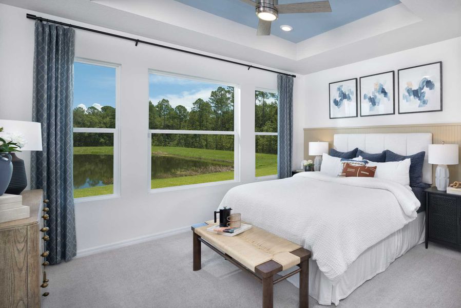 Furnished interior in a model home at Vistera of Venice – Garden Series in Nokomis (Image 7).