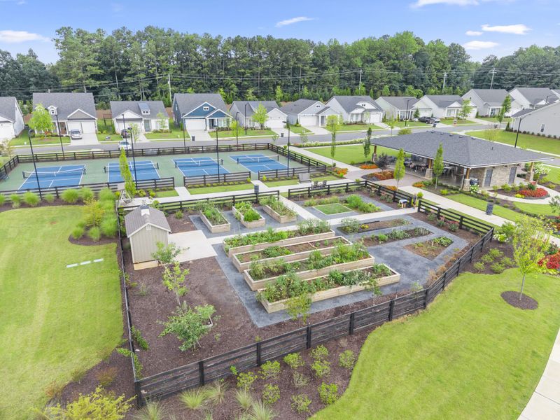 Aerial view of the The Reserve at Bells Ferry community in Kennesaw, GA, showing layout and nearby surroundings (Image 20).