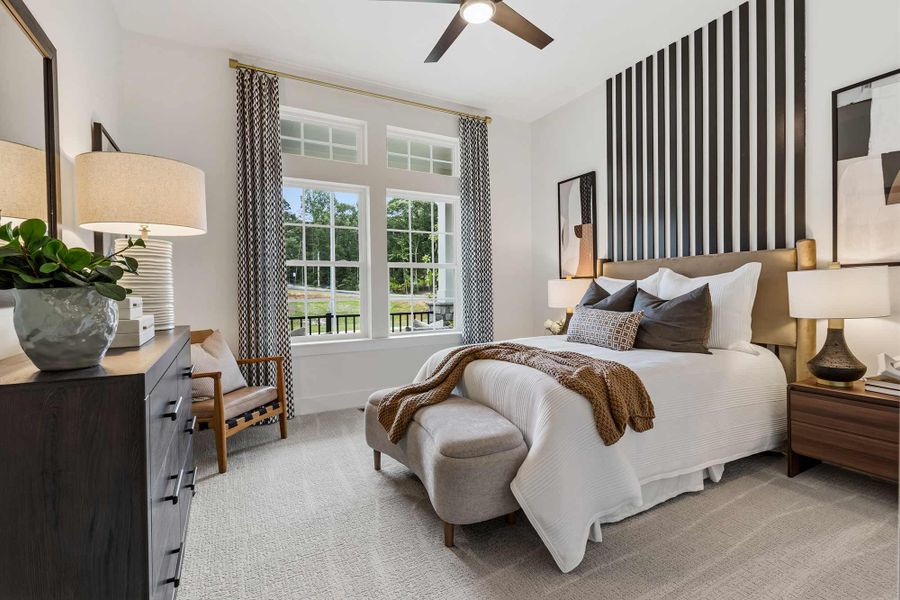 Furnished interior in a model home at Lanier Landing - Reserve Collection in Gainesville (Image 9).